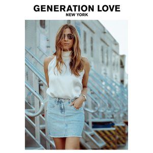 Generation Love Crystal Embellished Mini Skirt